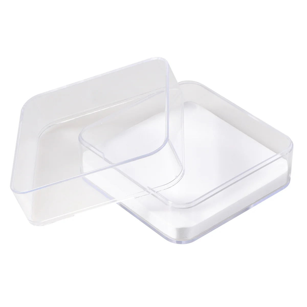 

1pc Specimen Box Transparent Display Case 110X110X60 With Lid For Insect Plant Storage Multifunctional Container Tool Parts Kit