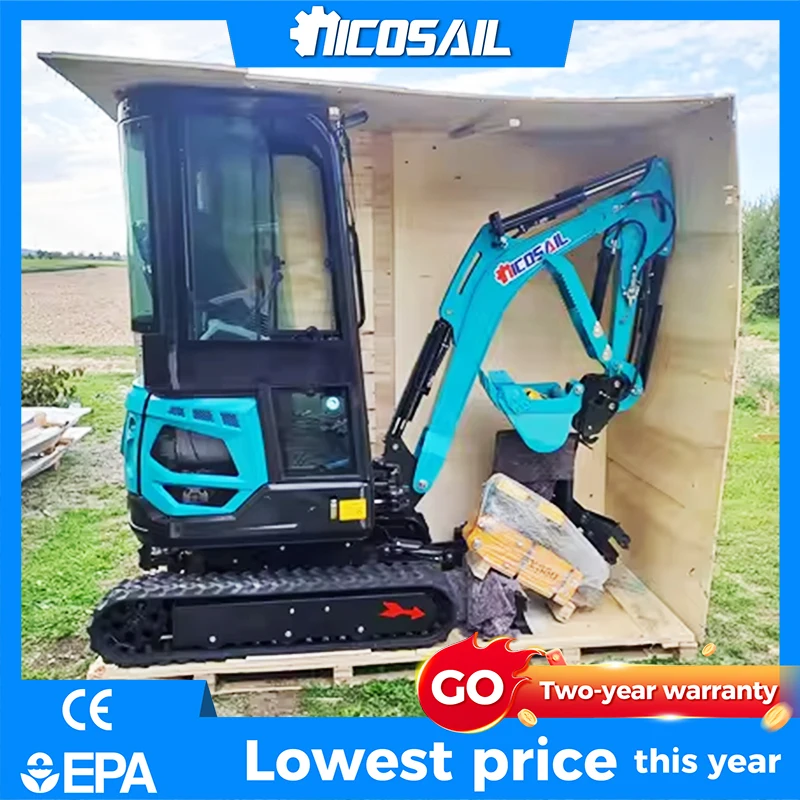 

1.8 Ton Kubota Engine Excavator Micro Digger 2 Ton EPA/CE/EURO 5 Customizable Compact Mini Excavator with attachments Prices