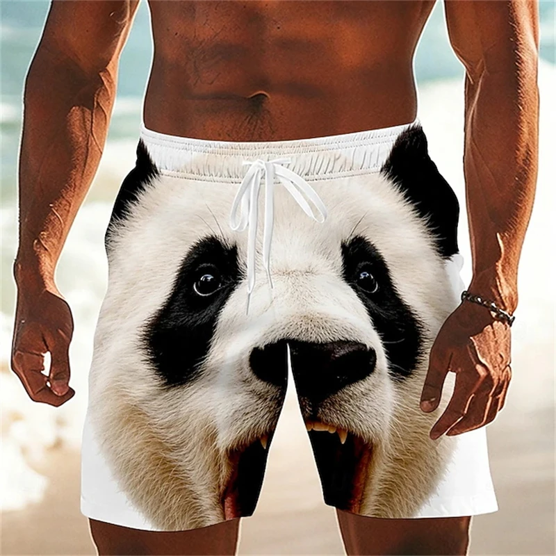 New Funny Animal Men's Shorts 3D Monkey Cow Bear Printed Cartoon Exaggerated Cow Funny Trend Casual Trunks Bottoms Dropshipping