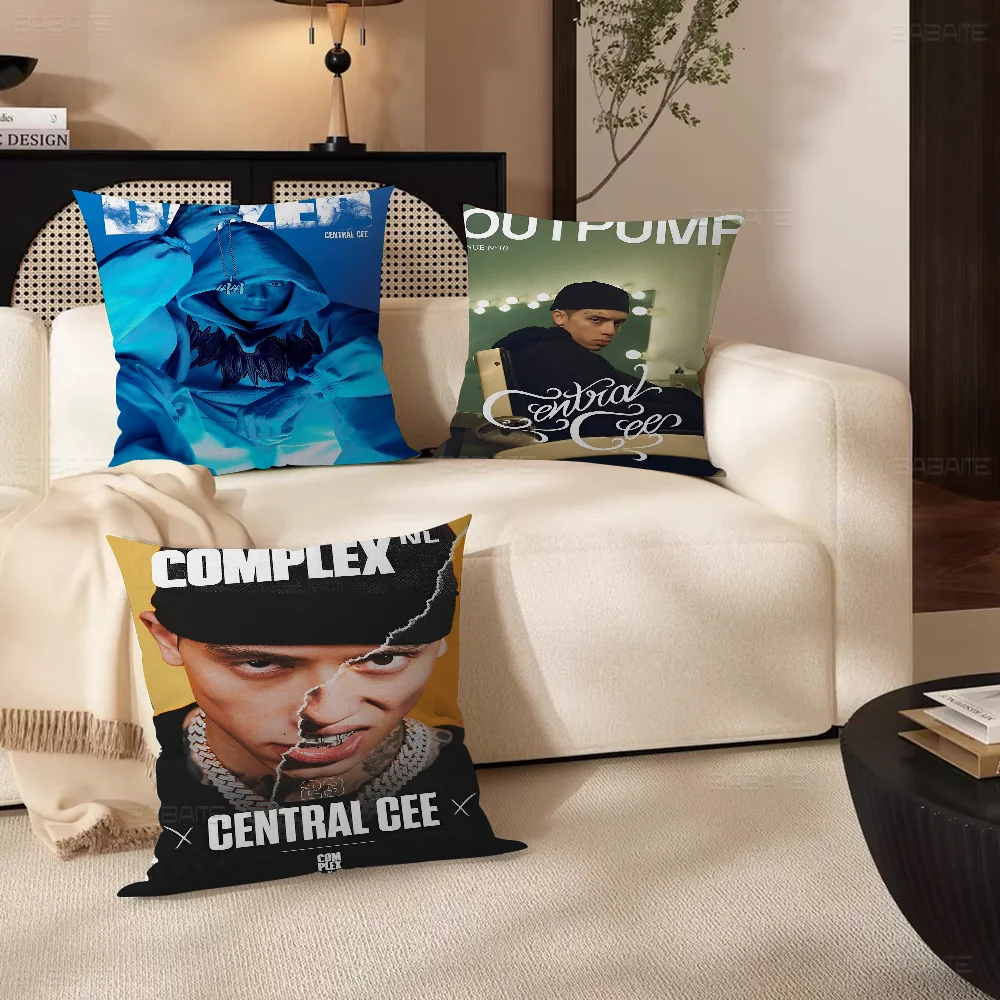 Hip Hop Rapper Central Cee Pillow Cover Design Cushion Cover Decor Holiday Decorati