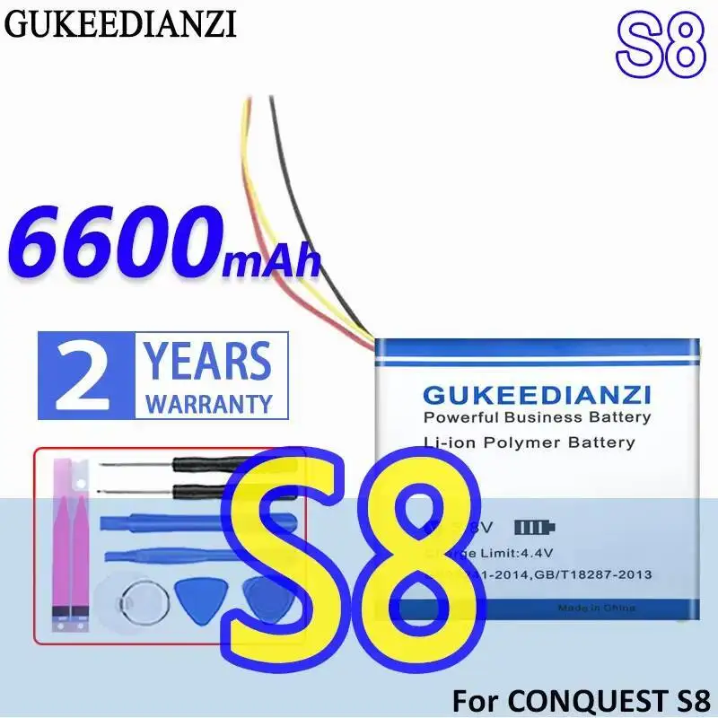 

For Conquest S8 6600Mah Fast Charging Mobile Phone Battery