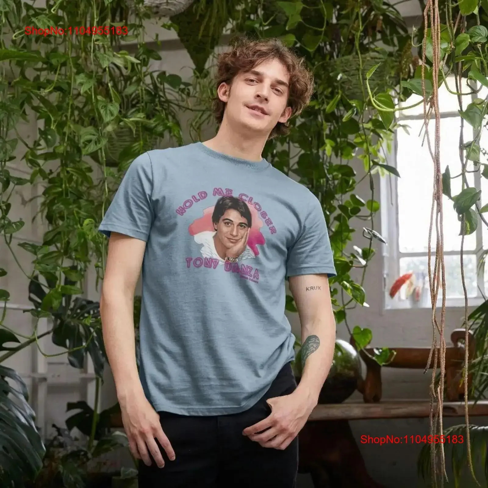 

Футболка Hold Me Closer Tony Danza, винтажная стираная повседневная дизайнерская одежда с графическим рисунком, дышащая, стильная, слегка