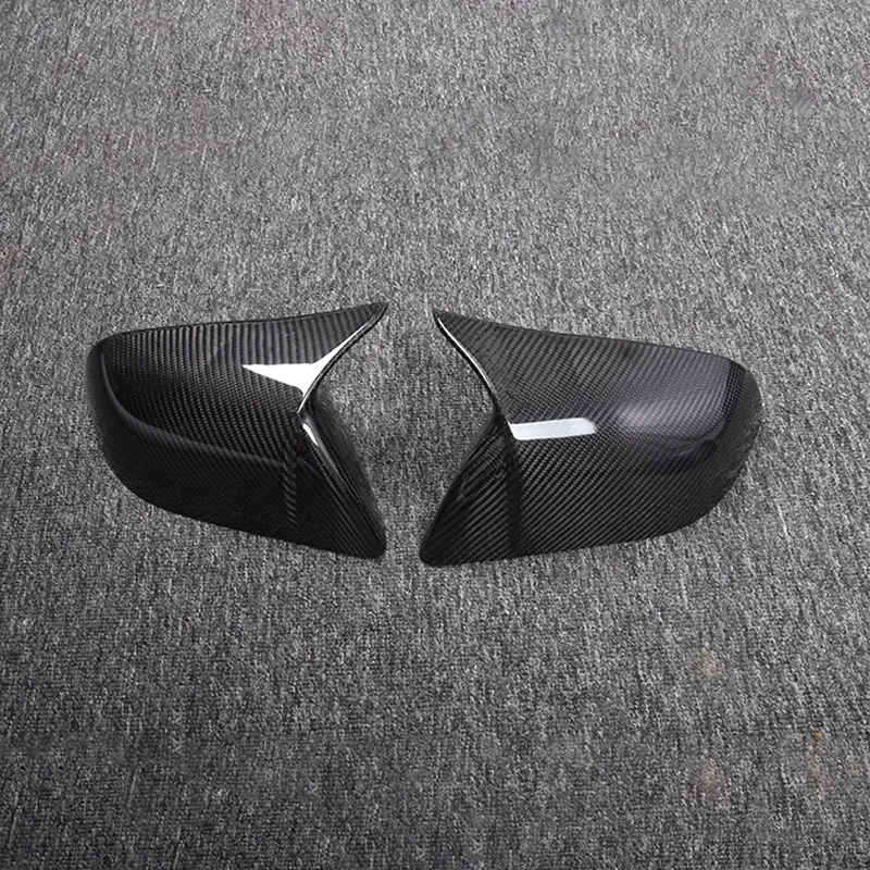 موزعات غلاف المرآة مناسبة لطراز Tesla 3 والطراز Y من 2019 إلى 2025، ملحقات ألياف الكربون الجافة من Tesla.