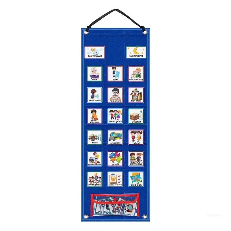 Daily Schedule Board Schedule Pocket Chart Autism Learning Materials Dropship