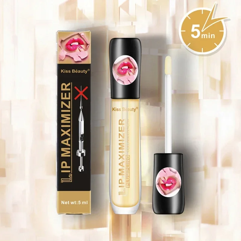 1/2PCS Transparent Lip Gloss Plumping Lip Oil - Moisturizing Repairing Fine Line Reducer Brighten Enhance Lip Serum for Lip Care image 3