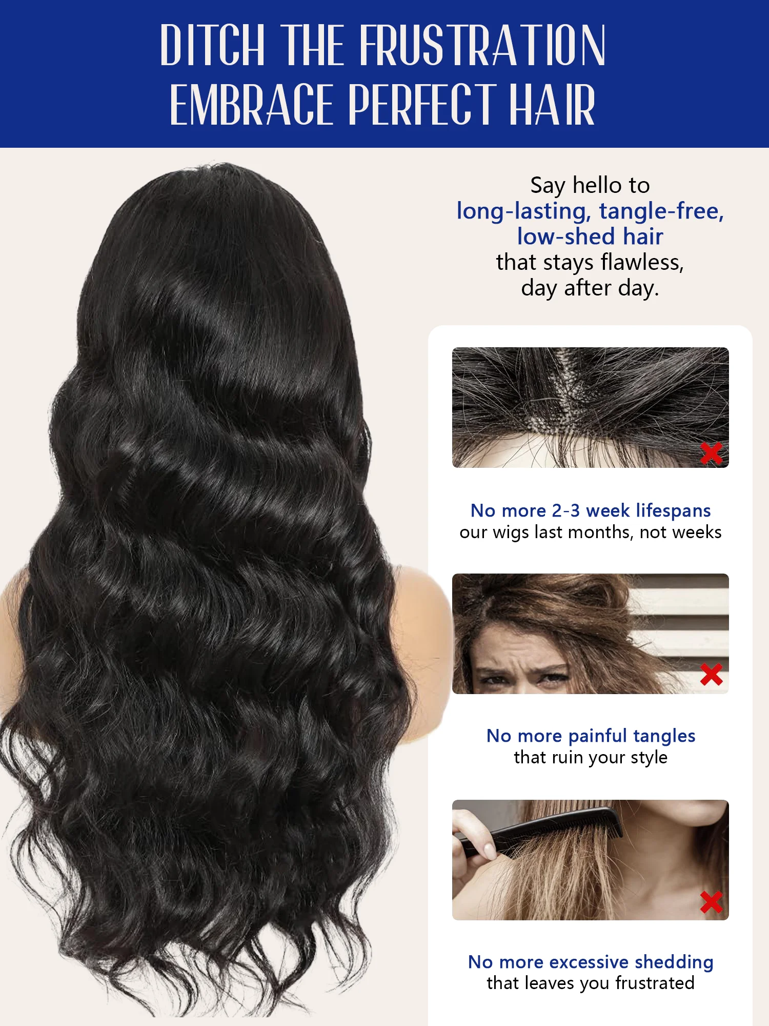 Black Body Wave 1B Human Hair Wigs Natural Color 200% High Density 40 Inches Long-length 360 5x5 13x6 13x4 HD Transparent Lace Frontal Wig Pre Plucked For Women Brazilian Hair image 6