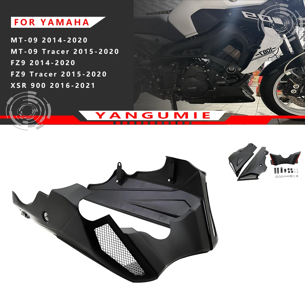 Carénage de protection de châssis de moto en plastique ABS de haute qualité, adapté aux Yamaha MT-09/SP FZ9 2014-2020/MT-09/FJ9 Tracer 2015-2020