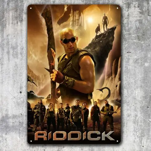 Riddick Movie Metal Poster - Collectable Tin Sign - 20x30cm