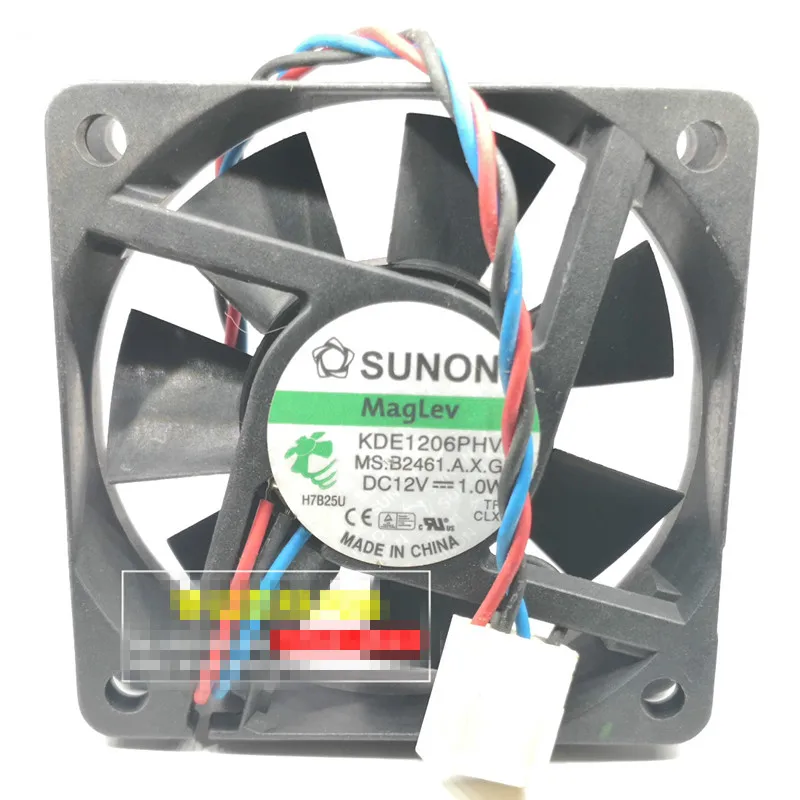 Бесплатная доставка оригинальный SUNON 6015 6 см 12 в 1,0 Вт KDE1206PHV2 вентилятор охлаждения для проекционного мониторинга постоянного тока