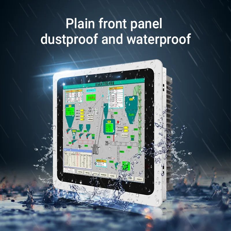 Imagem -05 - Computador Industrial com Encaixado Montagem na Parede Computador Completo Ip65 Impermeável i3 i5 J1900 Cpu Painel de Toque 21 Polegadas