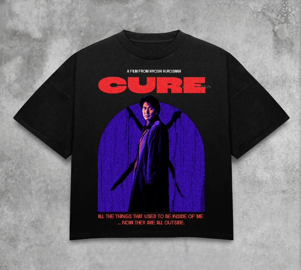 Camiseta de película 1997 Kiyoshi Kurosawa película de terror estilo callejero japonés unisex Camiseta de algodón puro ropa de hombre camiseta harajuku