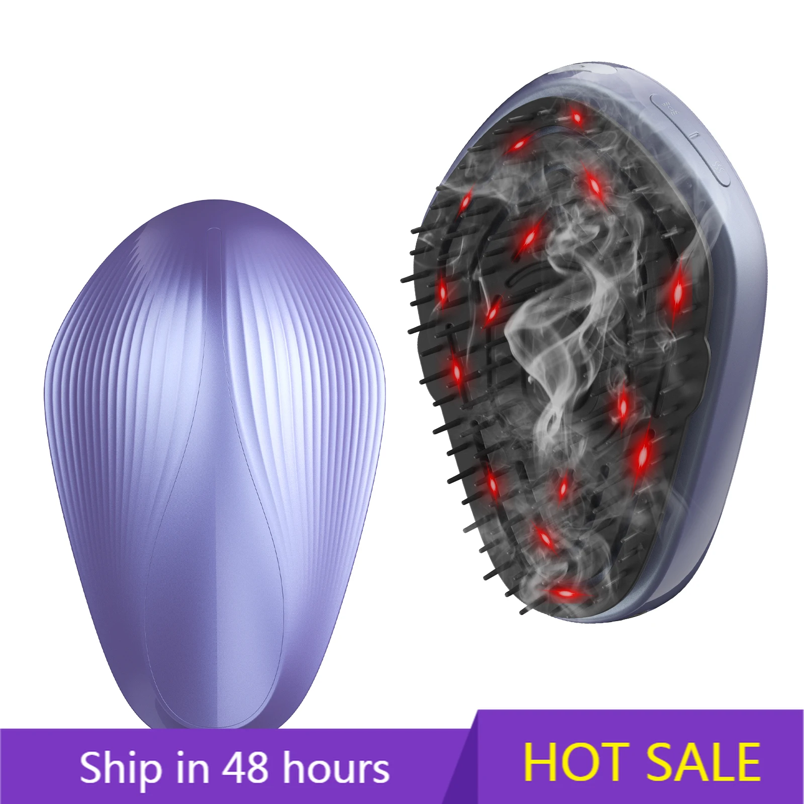 

YTYIN Hair Loss Massage Vibration Scalp Massage Brush Negatice Ion Spray Hair Growth Massage Comb