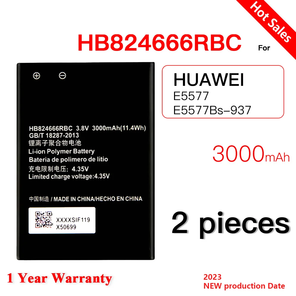 

100% Оригинальный HB824666RBC аккумулятор 3000 мАч для Huawei E5577 E5577Bs-937, высококачественные портативные аккумуляторы 4G LTE с Wi-Fi