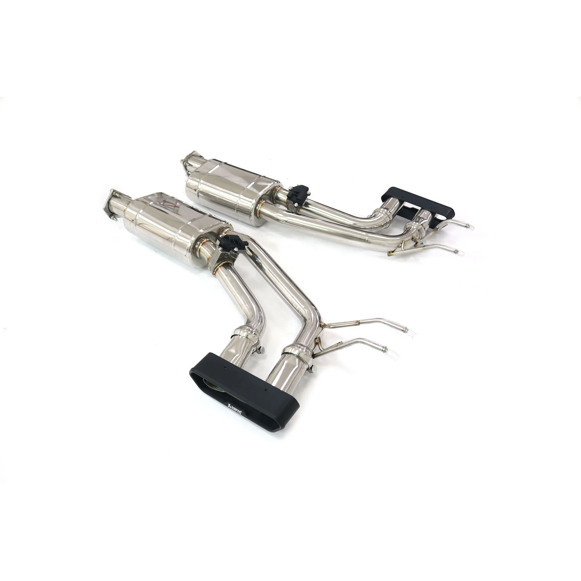 Stainless Steel Mid-Pipe and Catback Exhaust with AK Square Tips for Mercedes-Benz G500 G63 W463 Valve Controlled Exhaust System