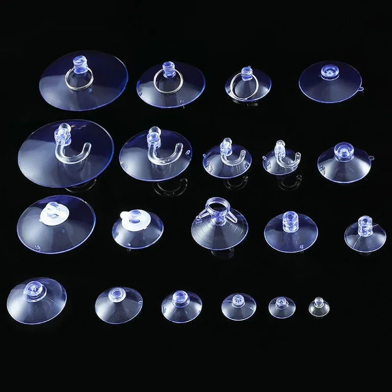 Strong Adhesive Multi-Purpose Hooks PVC Suction Cups Sucker Holders Hook Hanger Car Suction Pads Kitchen Bathroom Window Glass