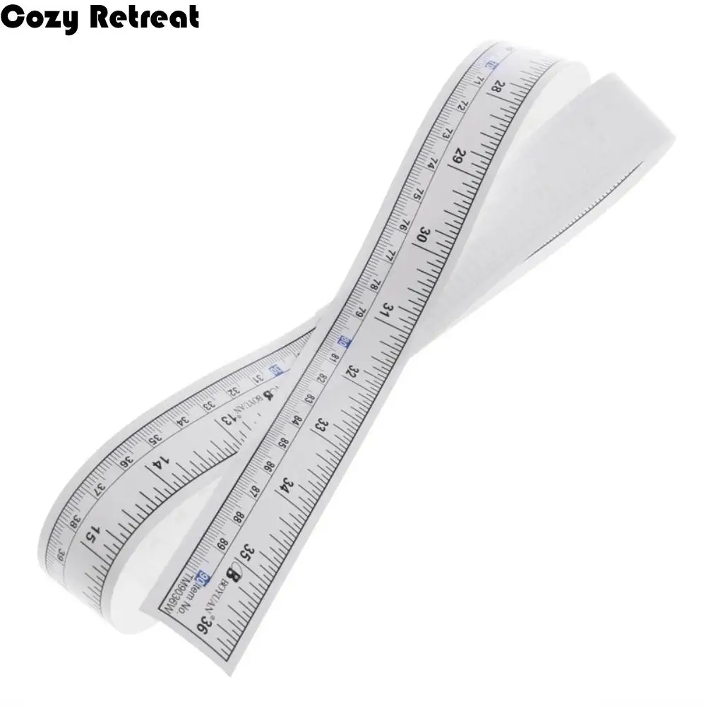 

20 pcs Durable Lightweight Sewing Machine Sticker 90cm Clear Scale Measure Tape Portable Self Adhesive Vinyl Ruler Workbench