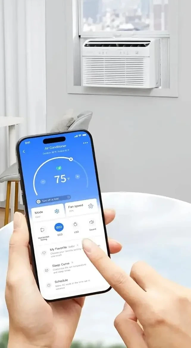 

# Оконный блок кондиционера с подогревом и осушителем весом до 550 кв.