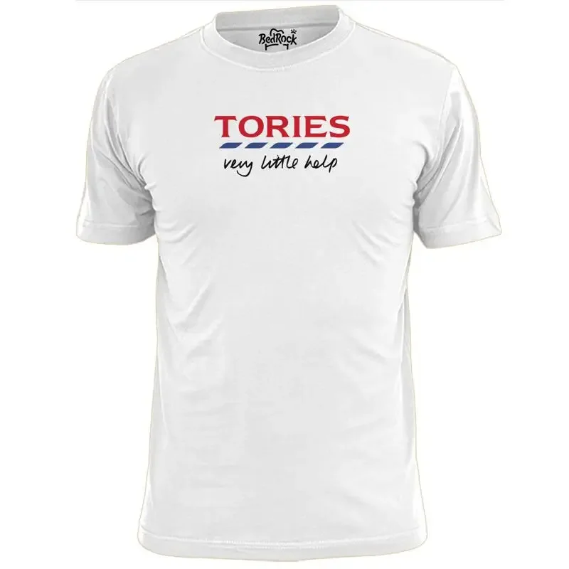 Mens Tories Very Little Help Funny T Shirt Labour Party Anti Tory Politics