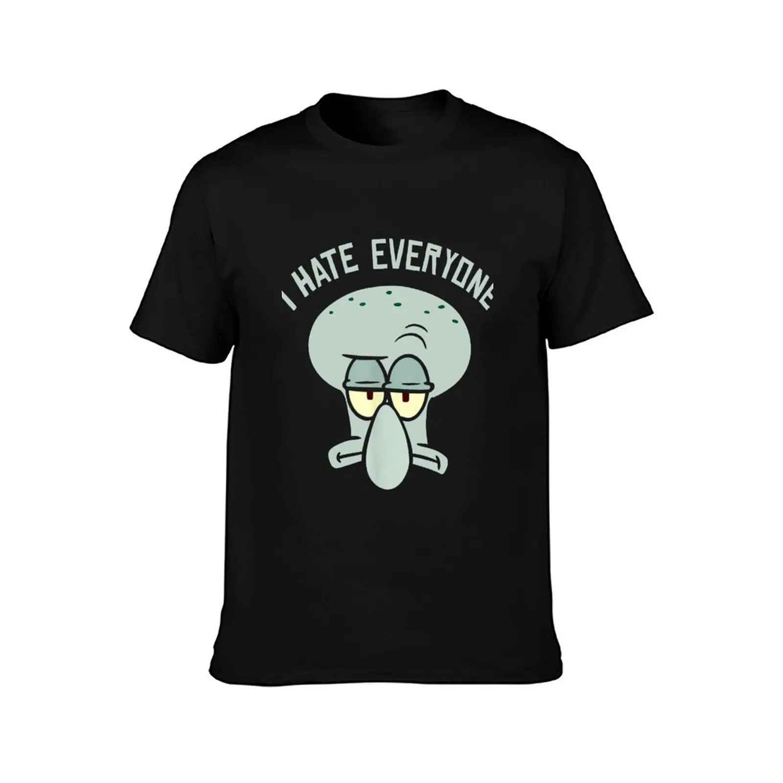 Squidward I Hate Everyone T-Shirt animal prinfor boys graphic t shirt vintage Personalized t-shirt designer shirts men t shirts