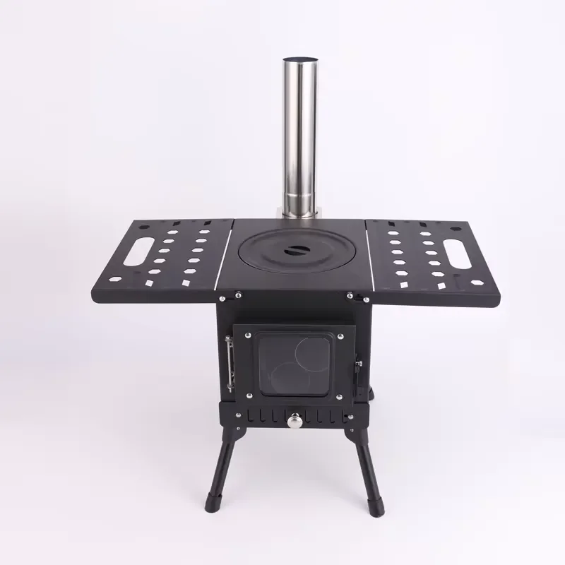 Stainless Steel Folding Cassette Stove with Windproof Design Flameout Protection and No Ignition Device for Picnic Barbecue