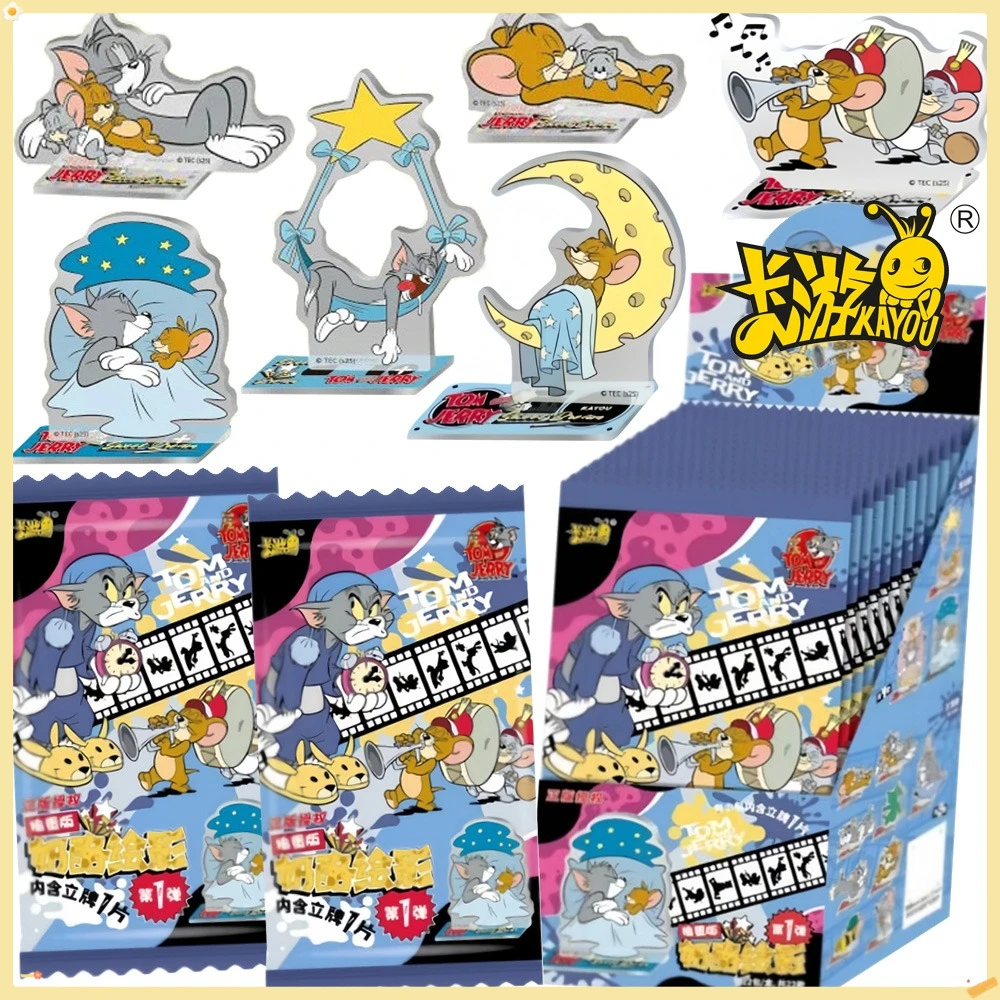 

New Genuine Kayou Animation Tom and Jerry Peripheral Acrylic Stand Figure Rare Limited collectibles Desktop Model Toy Kids Gifts