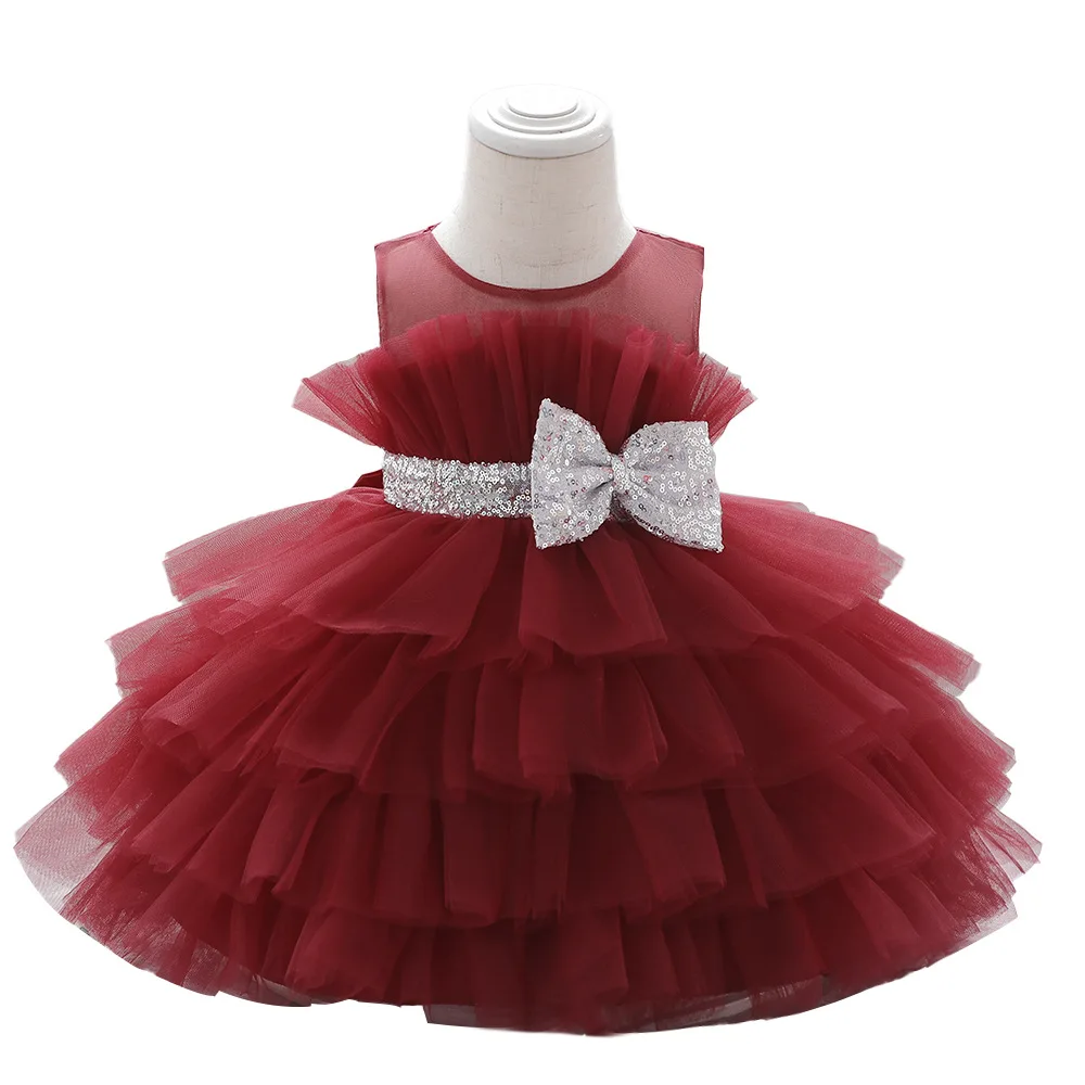 O56 Sweet Memory vestidos para niños vestidos de princesa esponjosos de malla vestidos de niña de flores para fiesta de aniversario de cumpleaños