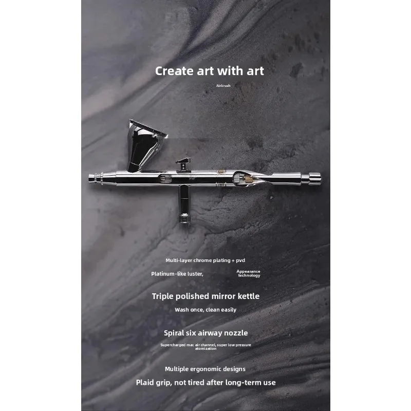 

Model Spraying and Coloring, Mobius Quick-release Double-action Airbrush 0.2/0. 3mm
