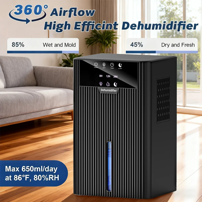 مزيل الرطوبة المنزلي المحمول لتنقية الهواء وإزالة الرطوبة والتجفيف المدمج ومضاد للرطوبة أداة إزالة الرطوبة