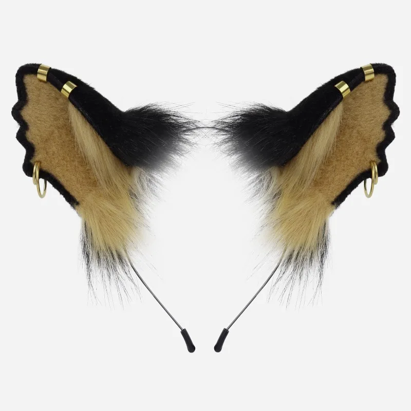 Simulated Animal Ear Cosplay Hair Accessory Wolf Ear Headband Gothic Headband Halloween Cat Ear Scalp Lolita Ear Headband