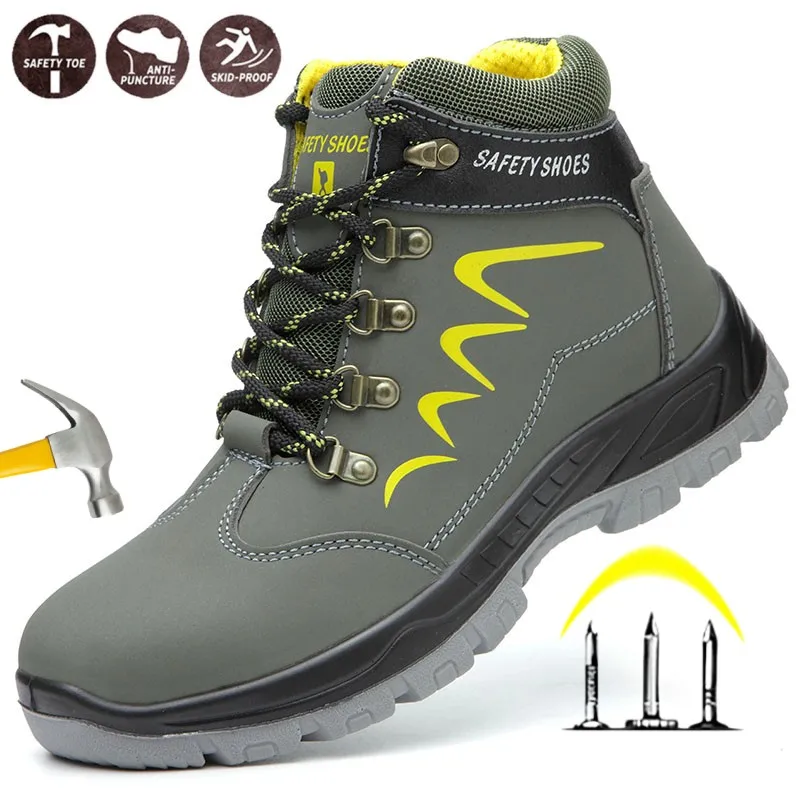 

Строительная рабочая обувь со стальным носком, легкая, противопрокольная, неразрушимая, защитная обувь, защитная обувь