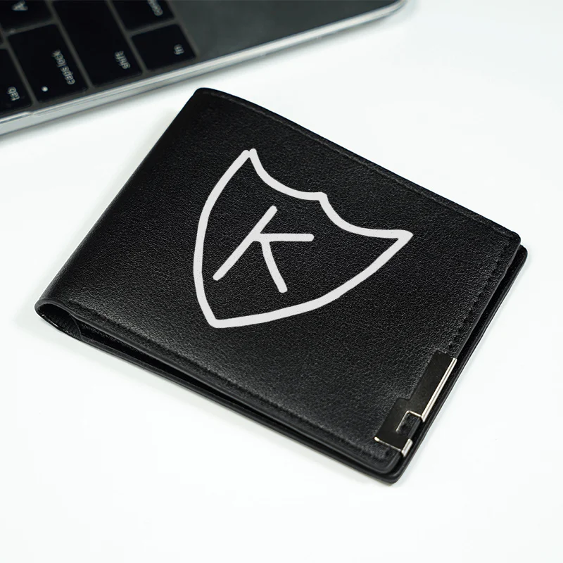 K SHIELD LOGO PORtafoglio IN PELLE DELL'UNITÀ di elaborazione DA UOMO SLIM BUSINESS STYLE DURABILE LEGGERO DURABILE LUCE DA GIORNO DESIGN MINIMALISTA MODERNO
