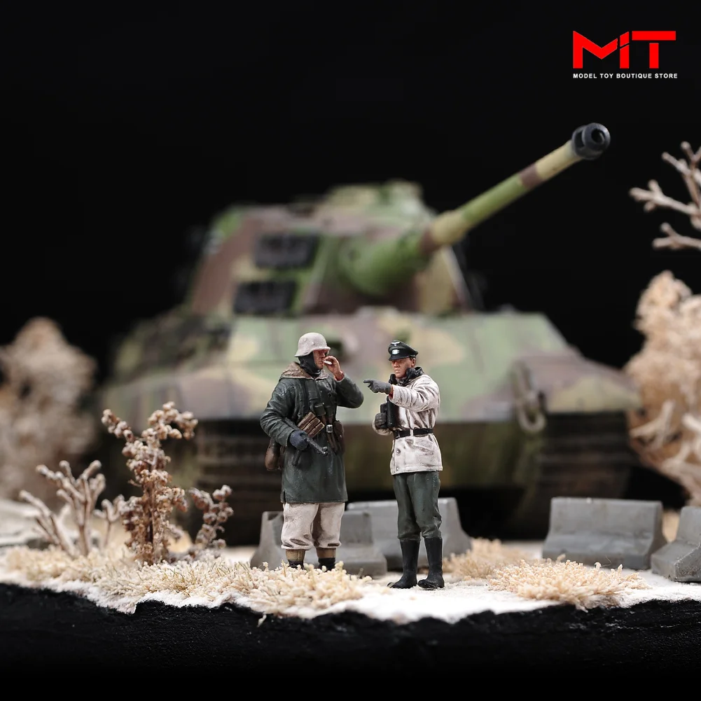 

ANT Miniature Handmade 1/72 1/35 Germany Commander Soldier Painted Diorama Figure DIY Creative Photography Car Model Matching