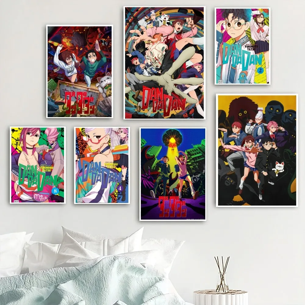 Bilibili Anime Dandadan Poster Home Room Decor Livingroom Bedroom Aesthetic Art Wall Painting Stickers