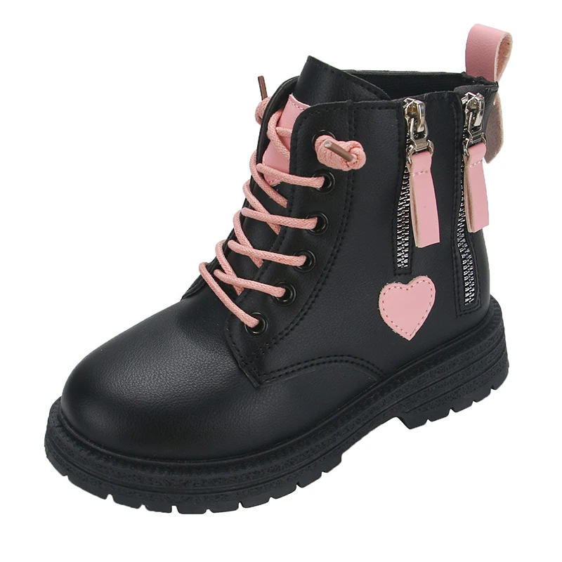 Girls Ankle Boots Double Zip Beautiful Fashion Children Princess Performance Boots Non-slip Kids Catwalk Boots 2024 Winter New