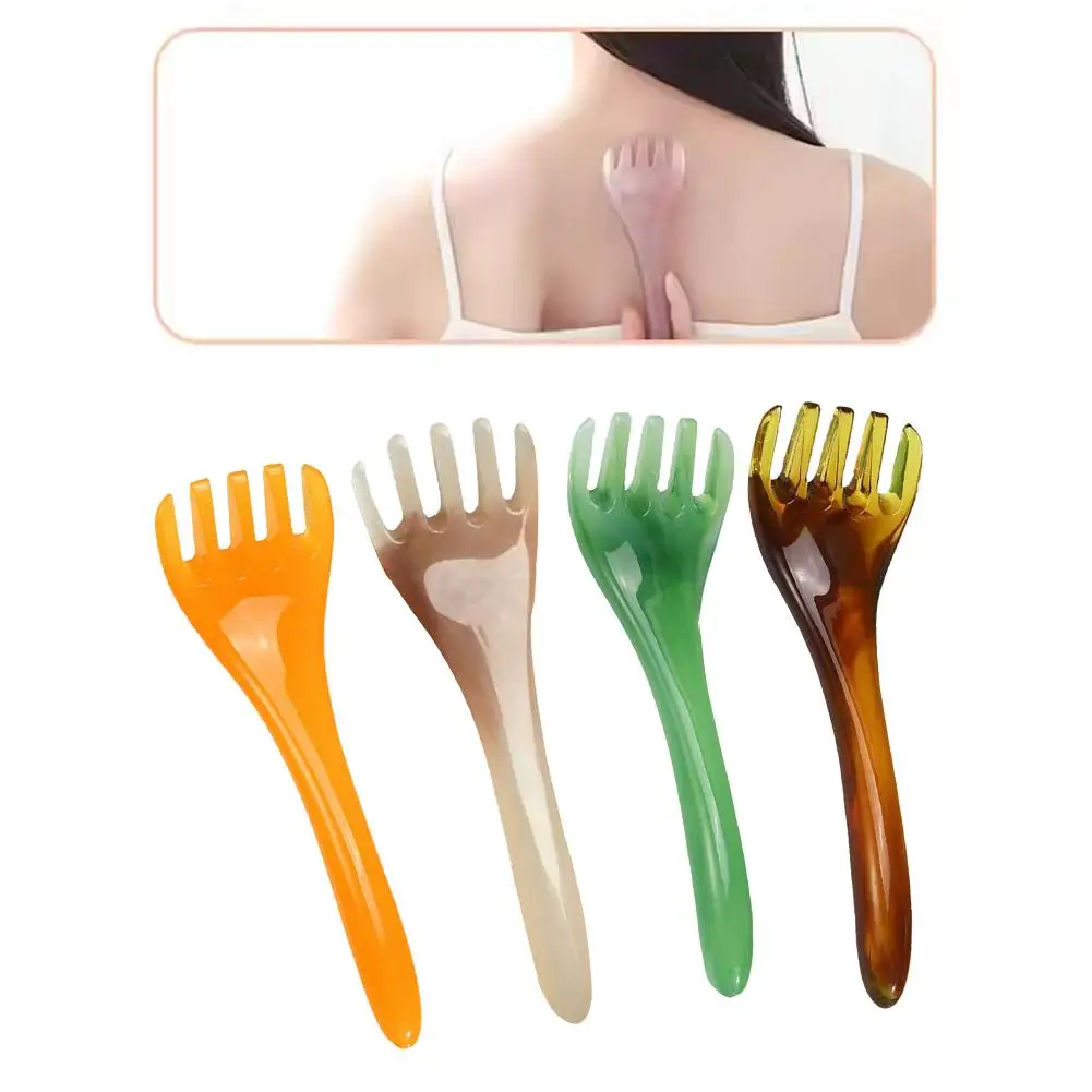 Five-claw Head Massager Scalp Gua Sha Stick for Body Neck Leg Visage Massage Meridian Comb Acupuncture Point Press Massage Q0A0