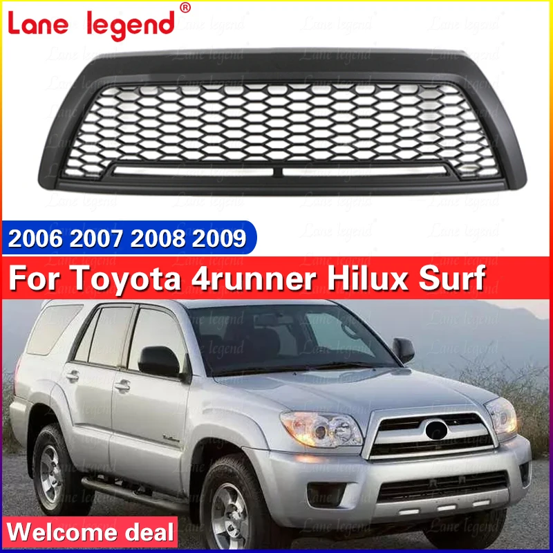 

Guard Grid Matte Black For For Toyota 4runner 2006-2009 Car Front Bumper Mesh Grill Radiator Center Grille Racing Grills