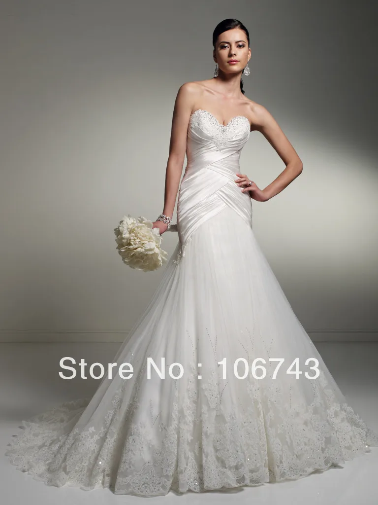 dress free shipping 2023 Custom Bride Wedding Dress Bridal Gown Stick/Wholesale High quality All sizes