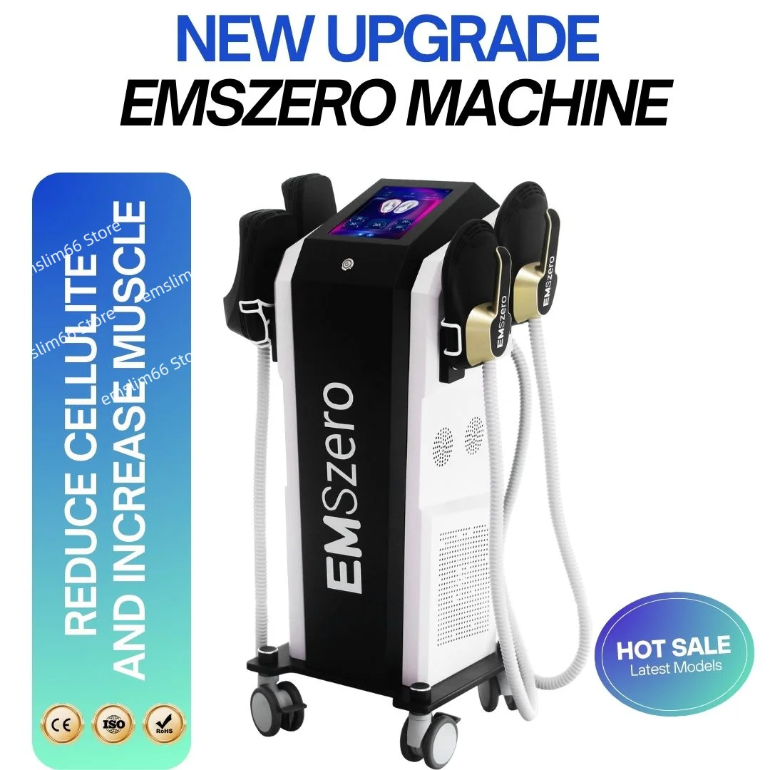 EMSzero Body Sculpting Machine Stimulation Muscle Massager Electromagnetic Butt Fat 4 Handles Beauty Store Salon