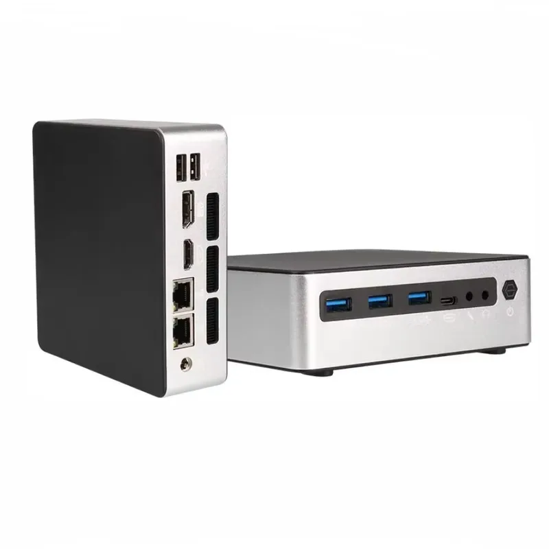 Hot Sale Factory Direct Mini Pc I7-13620H I5-13420H 12450H 12600H Pocket Computer Hd Dual Rj45 DP2.1 TYPE C Mini