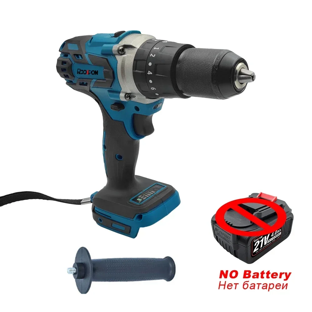 

Brushless Electric Impact Drill Cordless Drill Electric Screwdriver Hammer Drill DIY Driver Power Tool for Makita 18V Battery