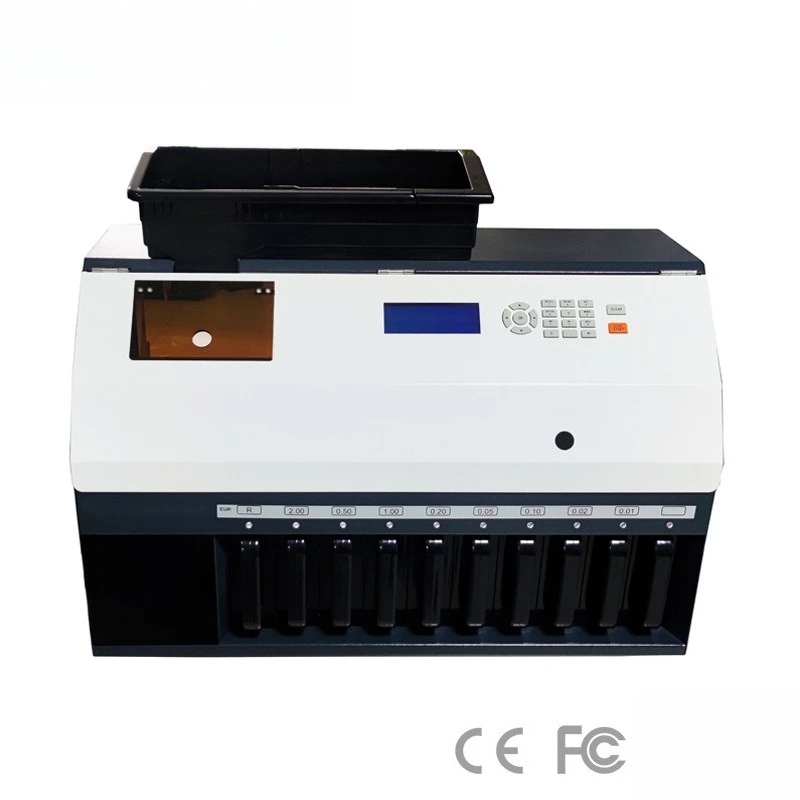 Multi-currency intelligent coin sorting machine, commercial currency counter, office sorting machine