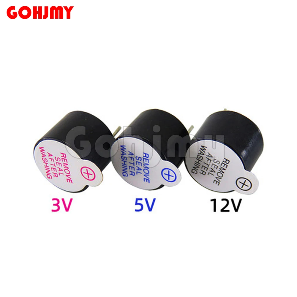 5PCS 12095 12085 9042 3v 5v 12v Buzzer Magnetic Long Continous Beep Tone 12*9.5mm 16R Universal buzzer 12*8.5mm