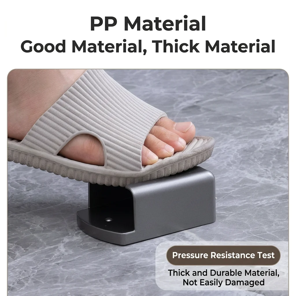 Pp Plastic Holder Humidity Resistant Single Compartment Storage No Drill Organizer Enclosed Groove Remote Control Holder