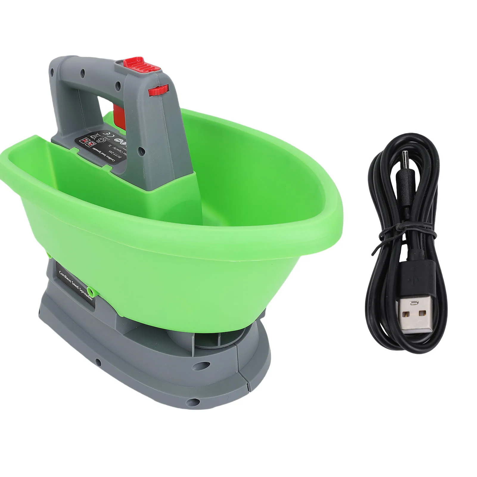 

Handheld Power Spreader 3L Available Year Round USB Battery Operated Spreader for Fertilizer Rock Salt Ice Melt
