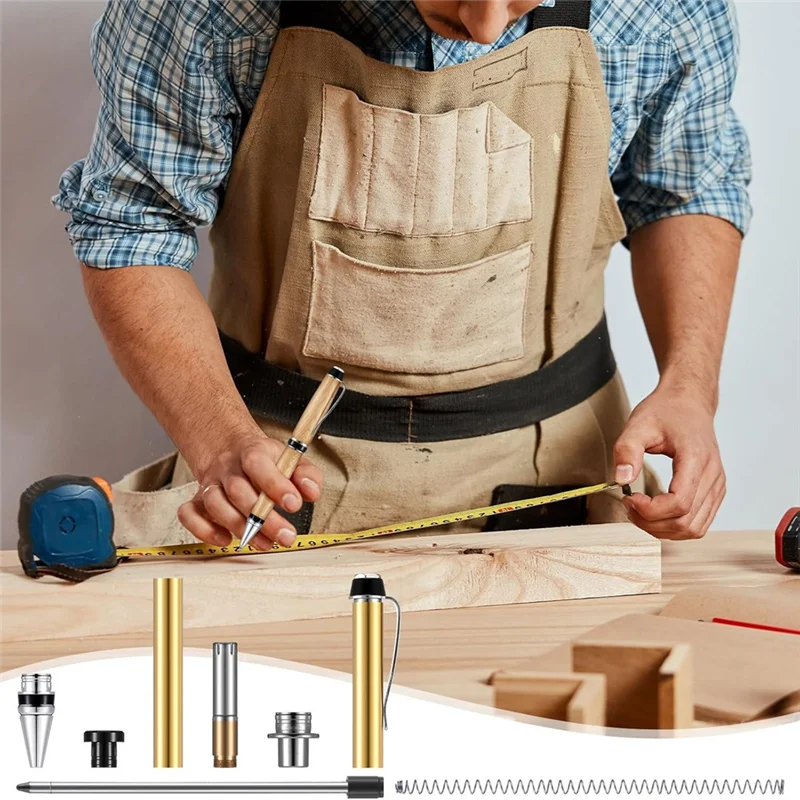 

FYBL-6 Pieces Wood Turning Pen Set With Refills Rotating Pen Kit For Wood Turning Bulk Lathe Turning Supplies For Pen Making