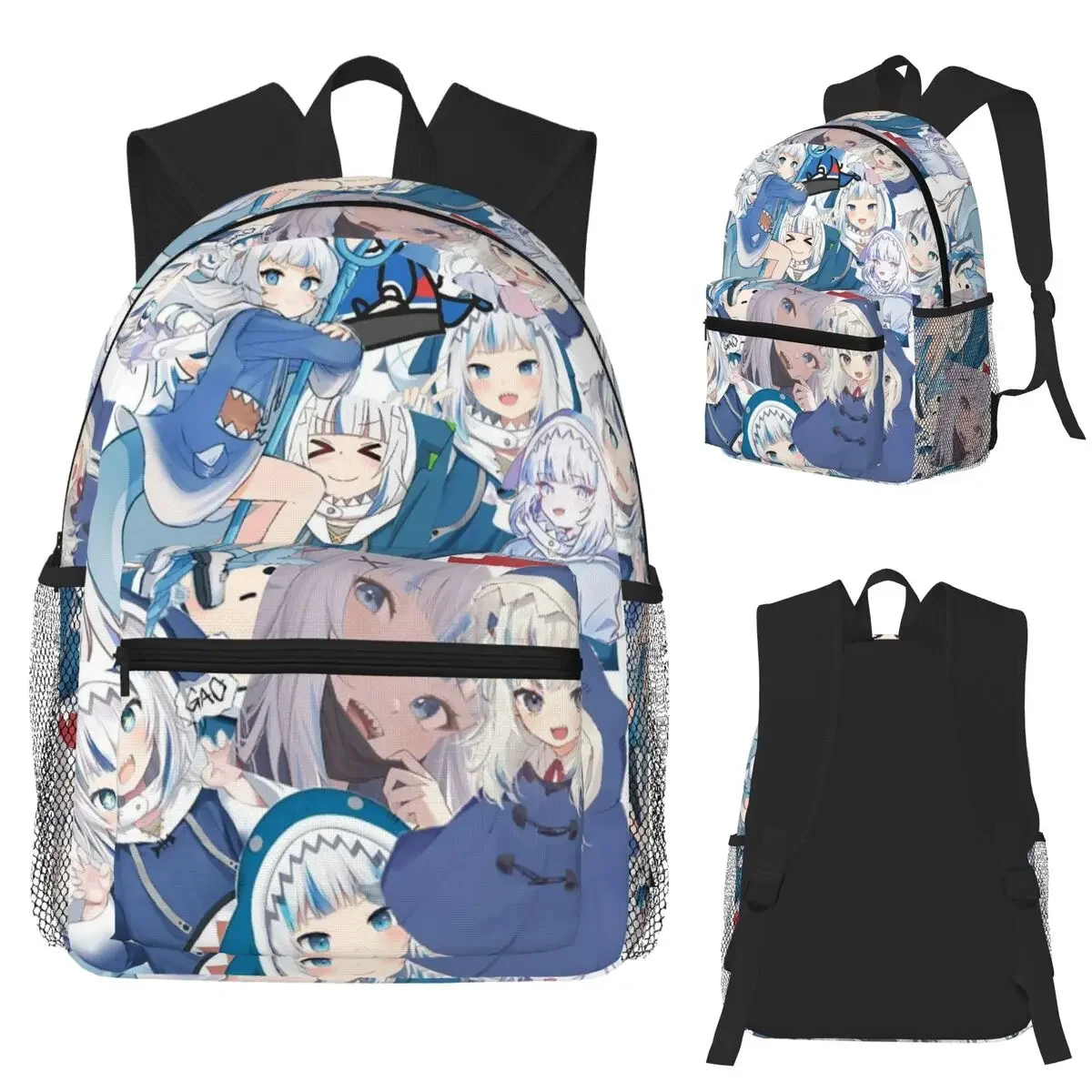 

Gawr Gura Hololive EN Virtual Anchor Student Backpack School Bag Hiking Travel Daypack for Men Women Bookbag Shoulder Bags