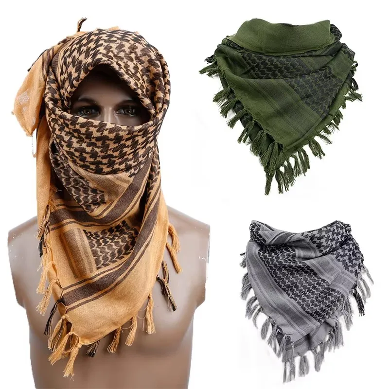 1/2/3Pcs Keffiyeh Tactical Desert Scarf Wrap Shemagh Head Neck Arab Scarf Keffiyeh Scarf Wrap For Men And Women