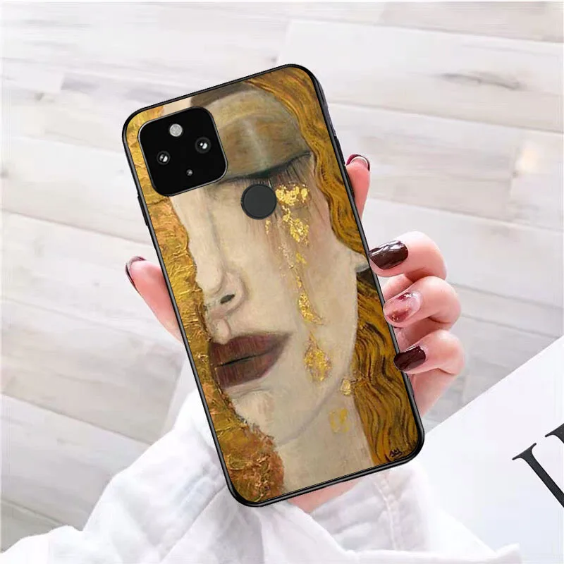 Kiss Gustav Klimt Golden Tears Phone Case for Google Pixel 9 Pro XL 8 7 6 Pro Pixel 8A 7A 6A 4A 3A 3XL Pixel 8 7 6 5 4