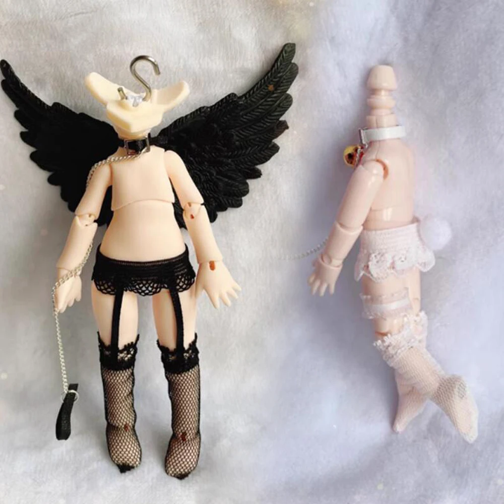 Meias de boneca artesanal para crianças, pirulito branco e preto, meias de renda bonito, 1:12 O11 Gsc, BJD, D05-P045, 3Pc Set