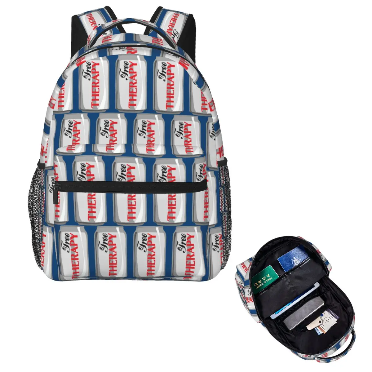 

Free Therapy Student Backpack School Bag Hiking Travel Daypack for Boys Girls Fashion Bookbag Shoulder Bags